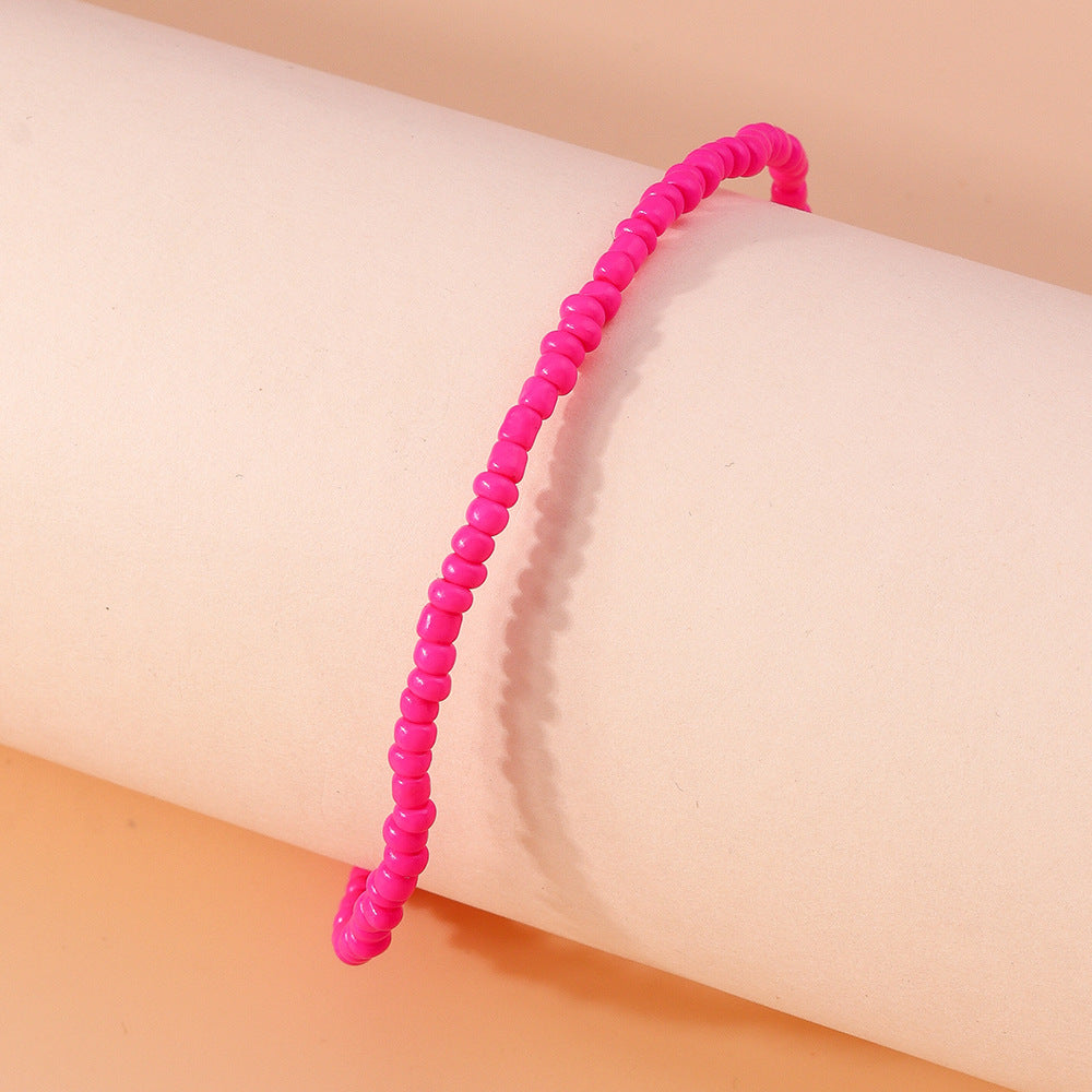 Bohemian Fashion Multicolor Beaded Anklet
