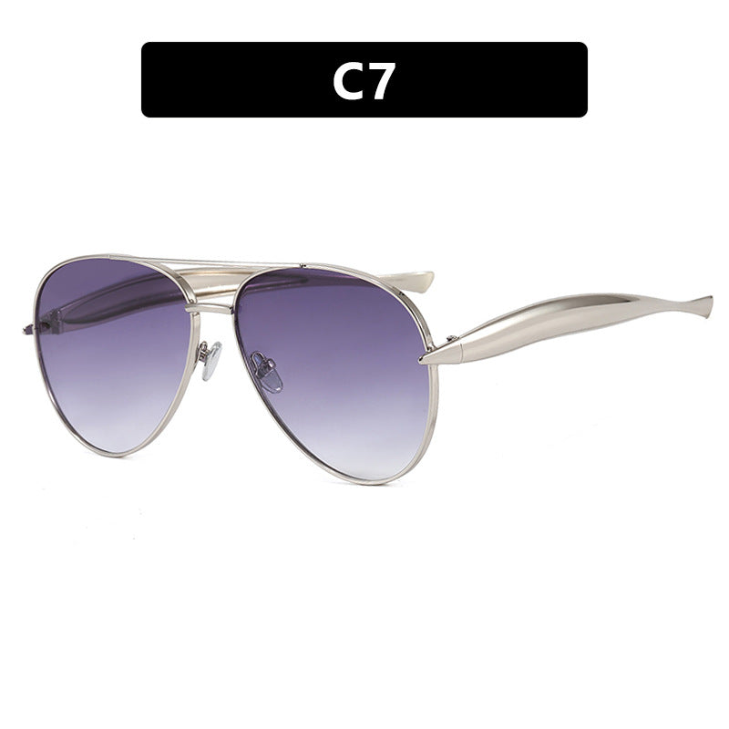 Toad Shaped Metal Sunglasses
