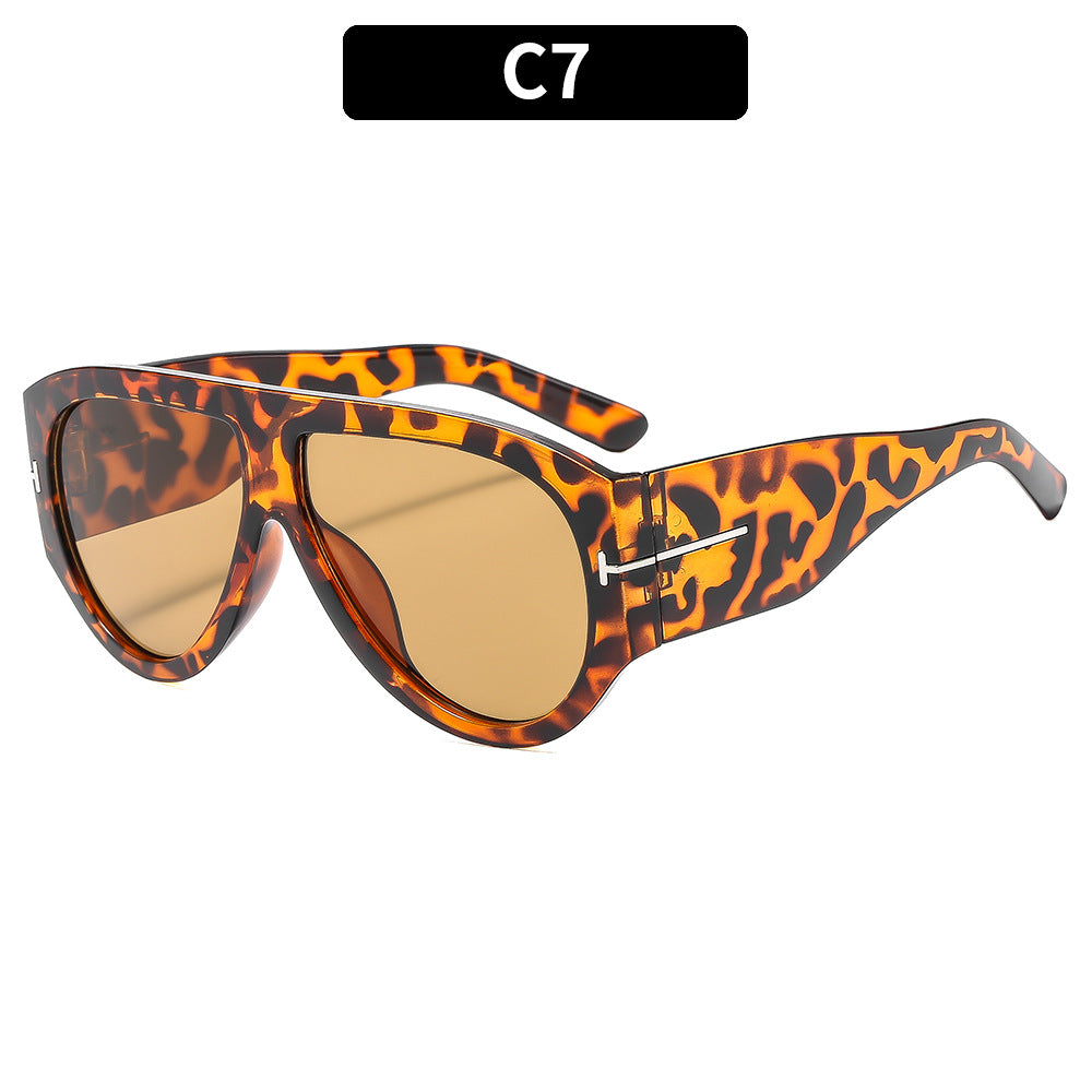 Fashion Large Frame Sunscreen Sunglasses