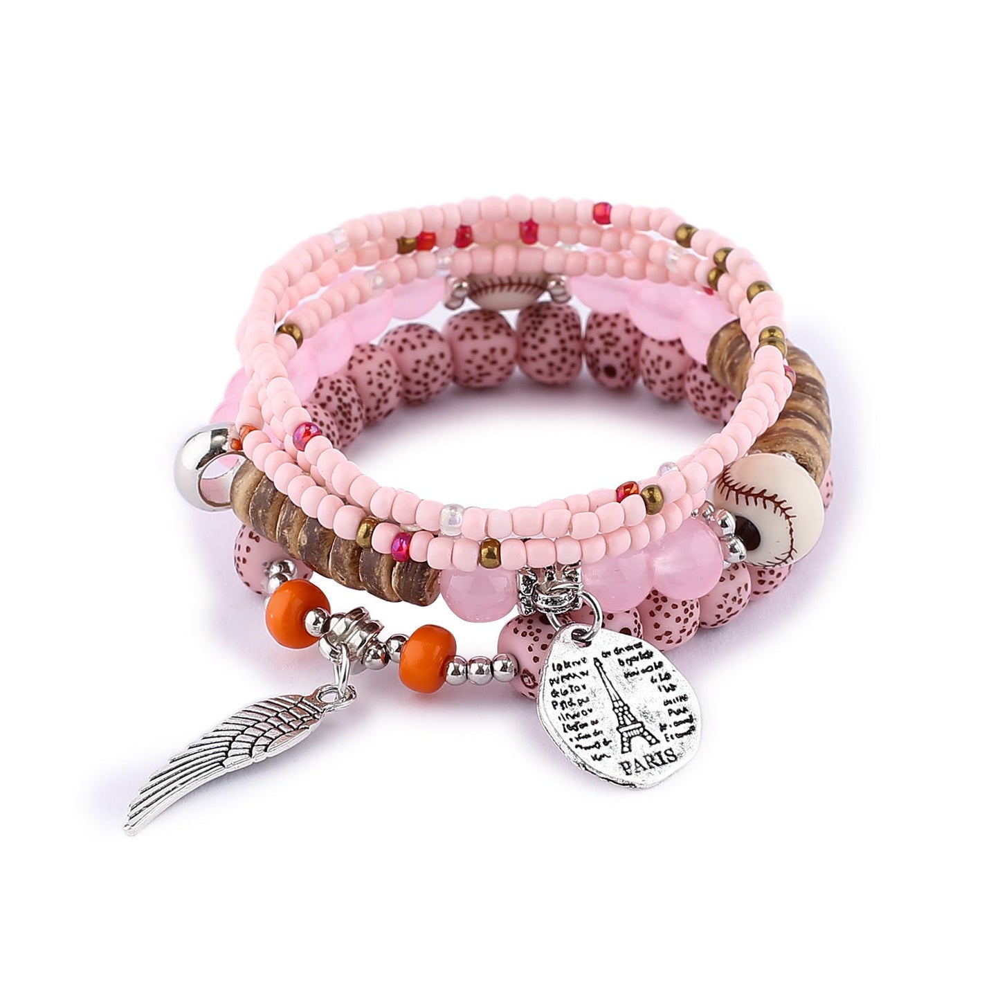 Women Bohemian Ethnic Style Multi-Layer Bead Bracelet