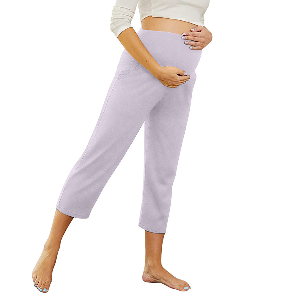 Pregnant Women Casual Solid Color Yoga Pants
