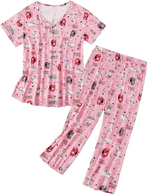 Ensemble pyjama graphique Noël Halloween T-shirt et pantalon