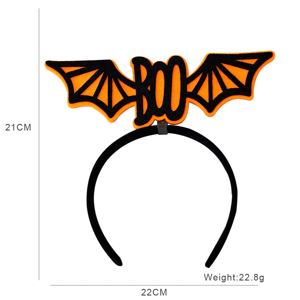 Bandeau d'Halloween pour enfants, accessoires de fête fantôme, citrouille et squelette