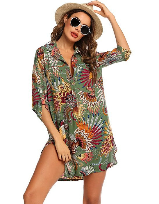 Women Summer Vacation Swimwear Beach Coverup