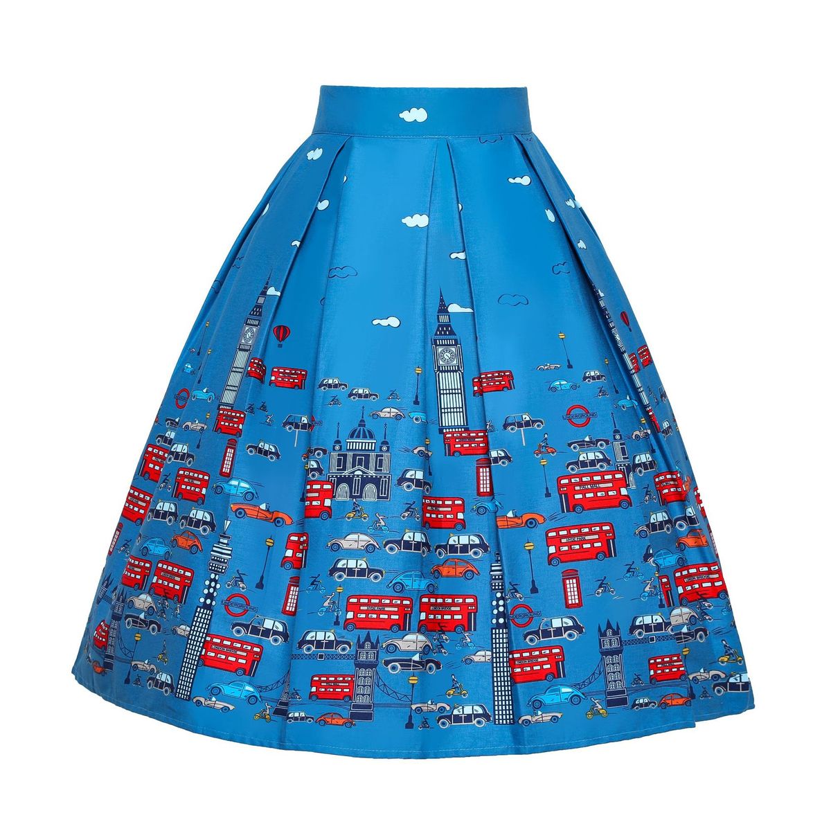 Falda plisada estampada elegante de moda para mujer