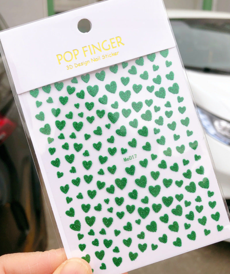 Pegatinas de uñas de amor para San Valentín