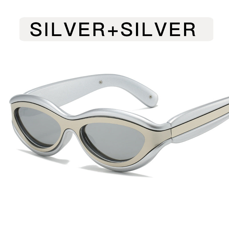 Fashion Personalized Anti-UV Large Frame Sunglasses