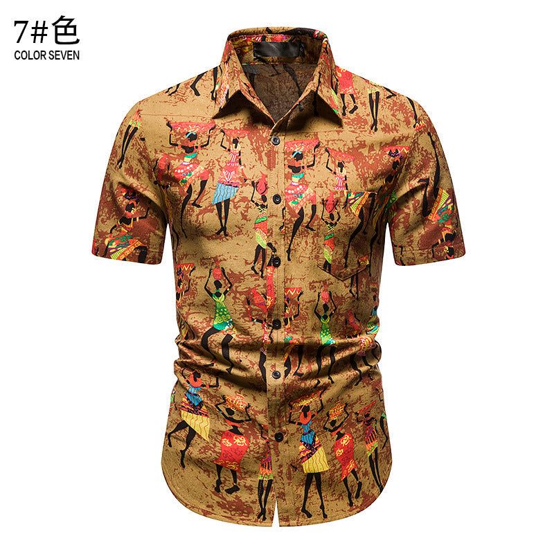 Camisa informal de verano para hombre para vacaciones en la playa
