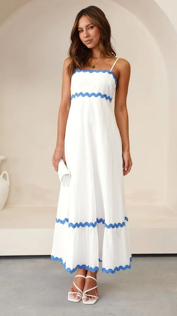 Women Casual Summer Vacation Floral Maxi Sun Dress