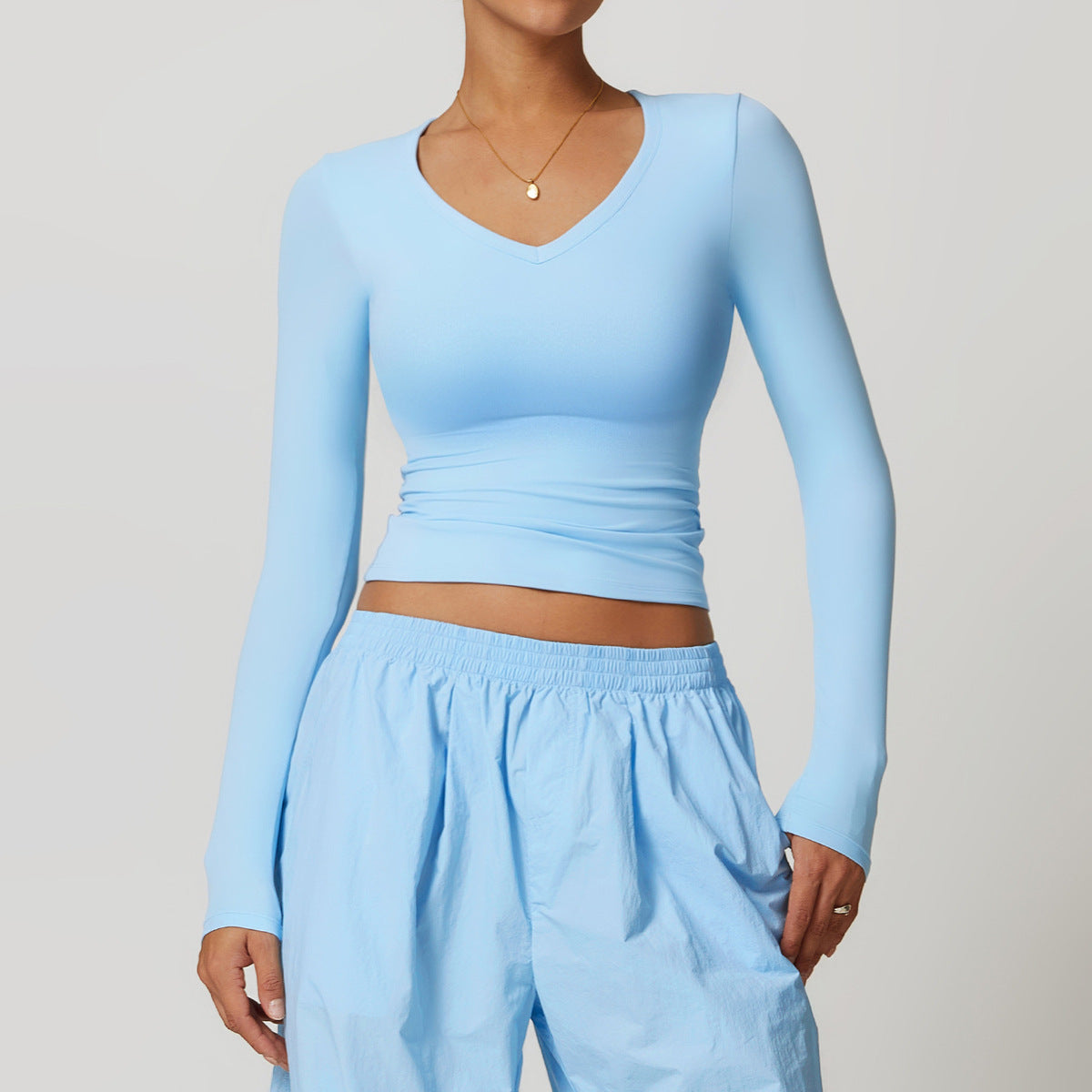 Casual Quick-Drying Long-Sleeve Yoga T-Shirt