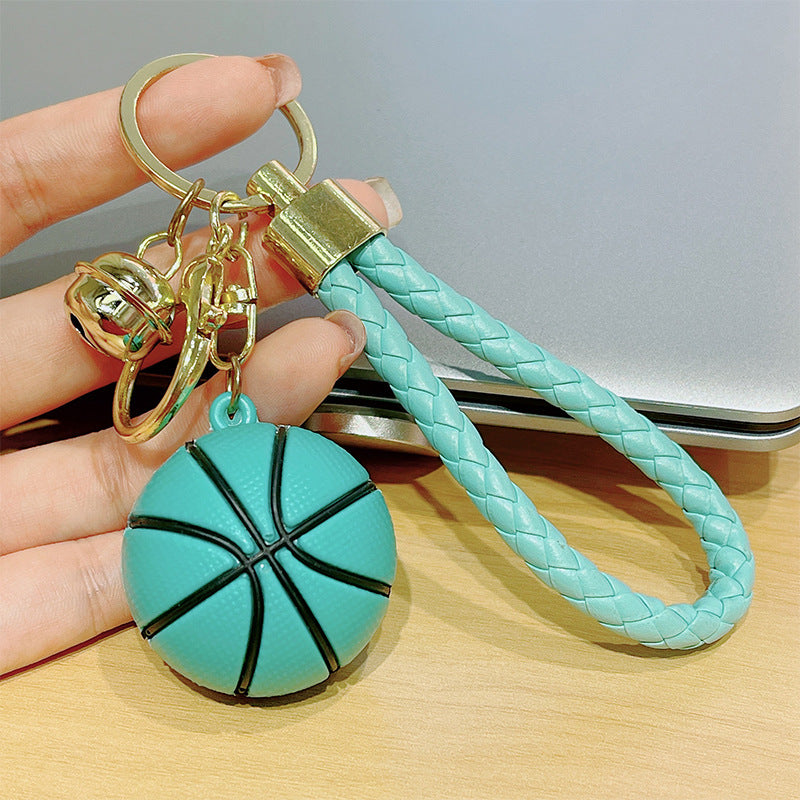 Creative Cartoon Basketball Silicone Keychain