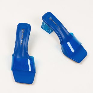 Vêtements d'été à talons hauts transparents et cristal