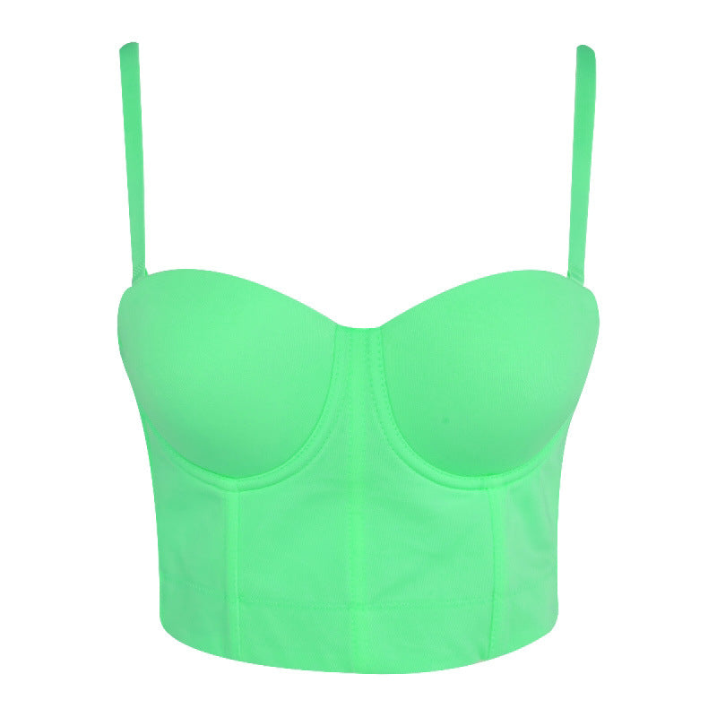 Women Fashion Solid Color Sling Corset