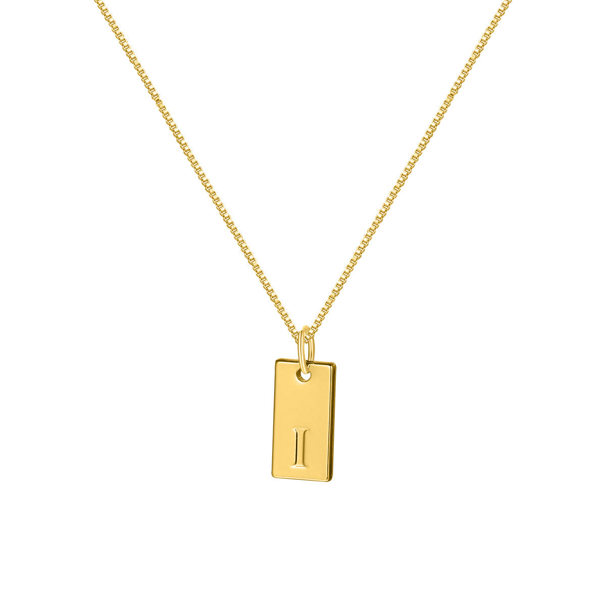 Collar con colgante de letra inglesa sencilla a la moda para mujer