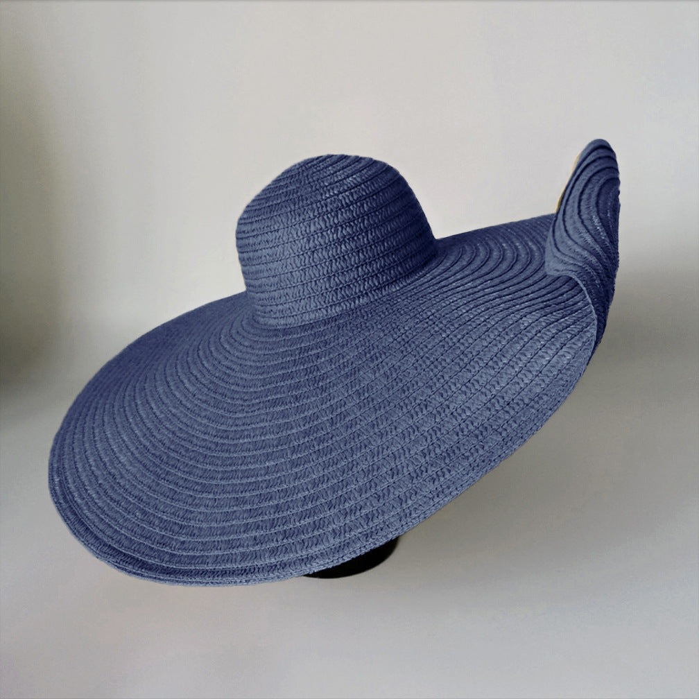 Beach Holiday Straw Collapsible Sun Hat with Color Options