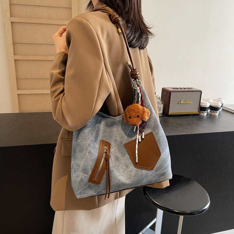 Women Fashion Casual Retro Large Capacity Tote Bag
