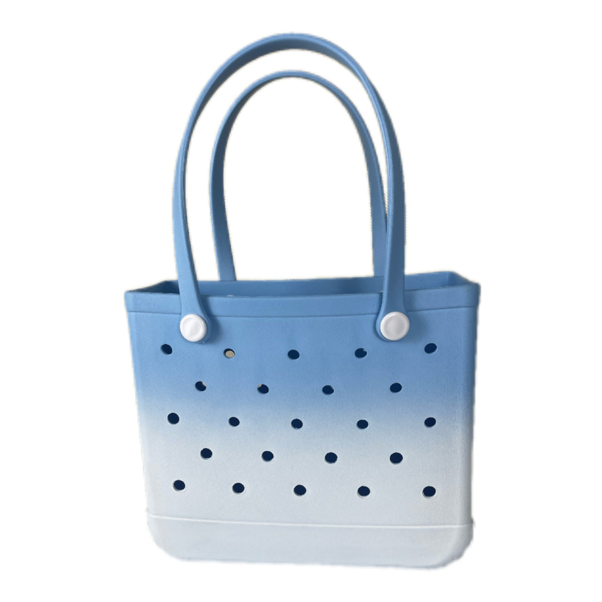 Bolsa de playa de EVA degradada con diseño de agujeros: elegante y espaciosa