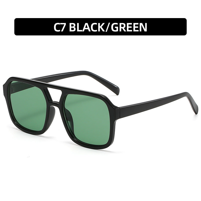 Gafas de sol clásicas de aviador de doble haz