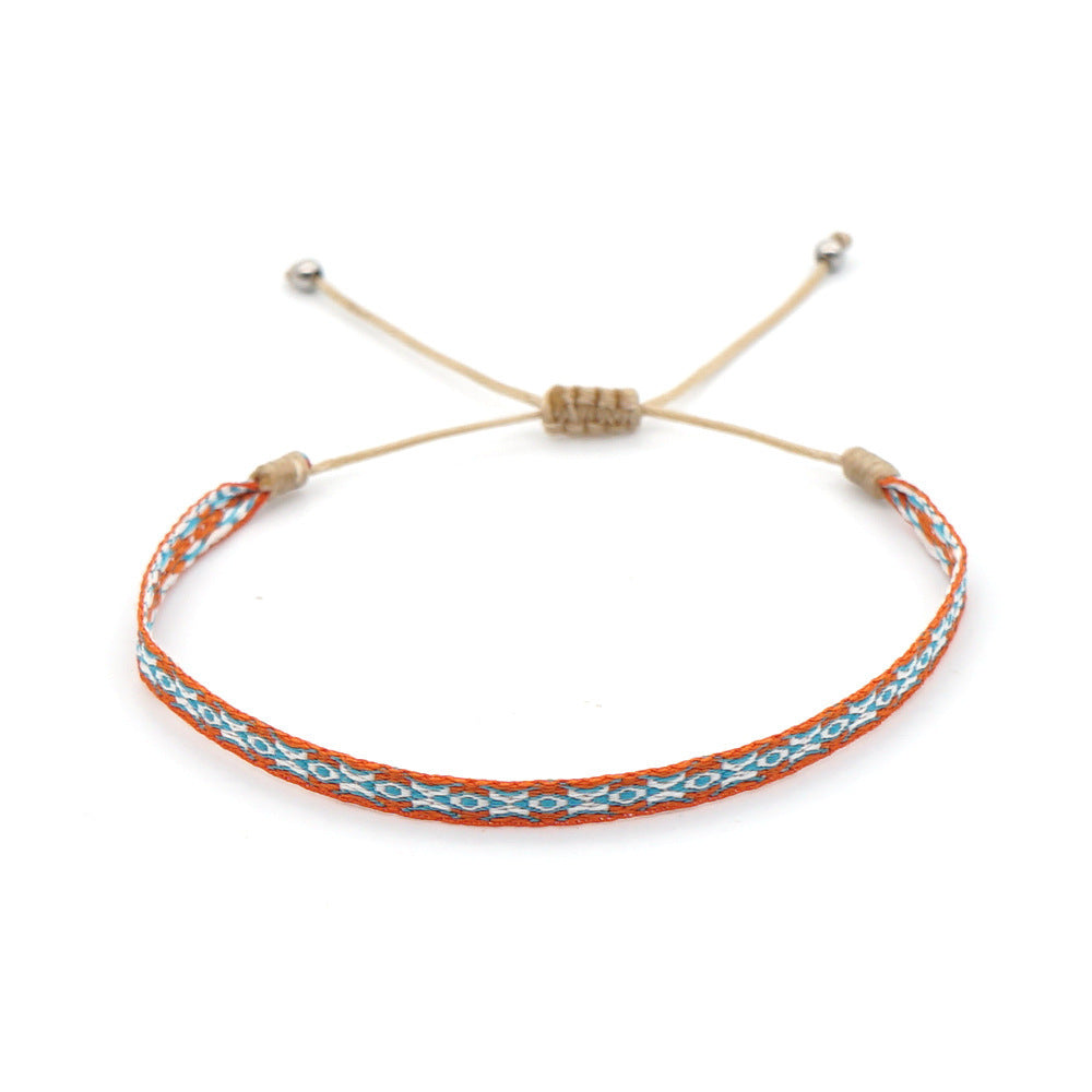 Bohemian Ethnic Ribbon Handwoven Bracelet