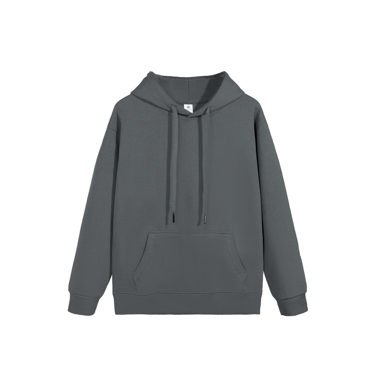 Casual Solid Color Cotton Long-Sleeve Hoodie