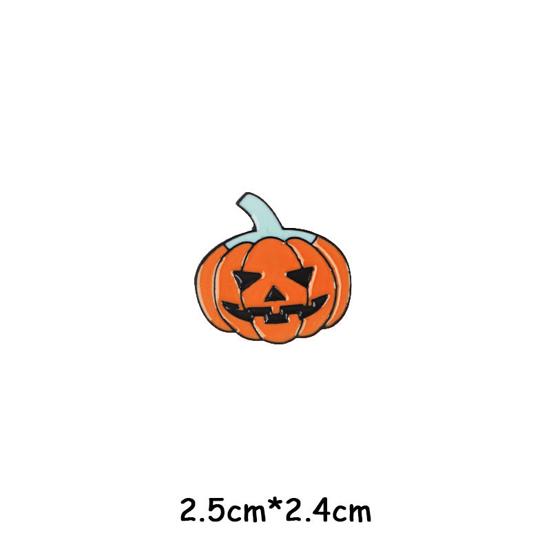 Broche unisexe Halloween en forme de squelette et de momie citrouille