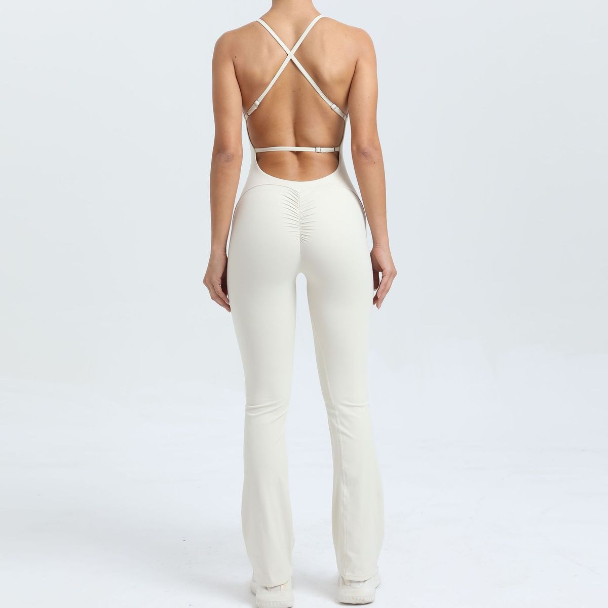 Adjustable Shoulder Strap Women’s Yoga Jumpsuits Cotton Blend
