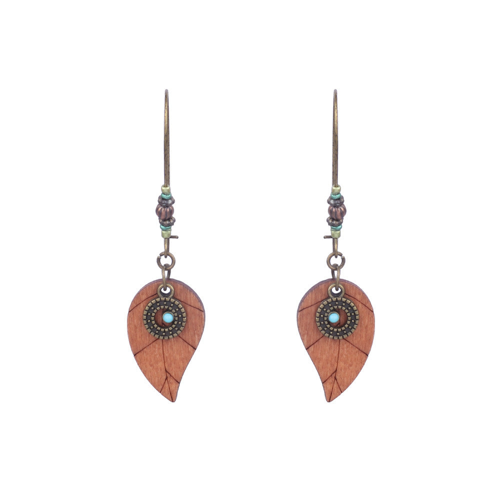 Boucles d'oreilles à pompons créatives de style ethnique bohème rétro