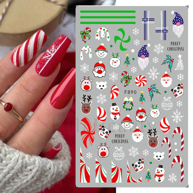 Halloween Cartoon Pumpkin Funny Ghost Nail Stickers