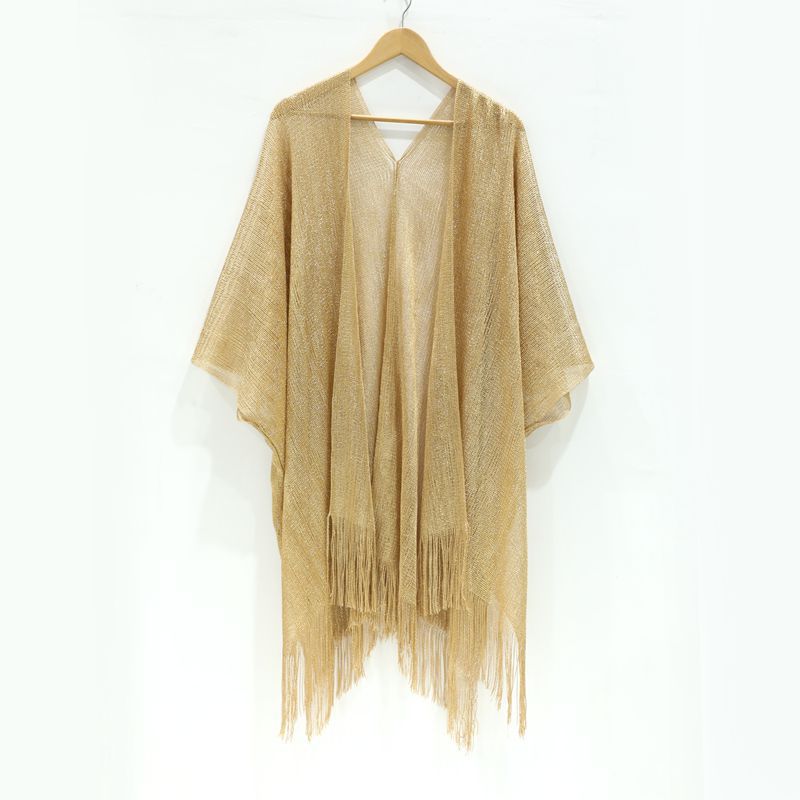 Women Sexy Stripe Tassel Cover-Ups