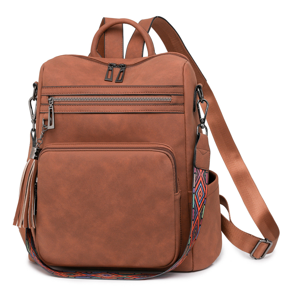 Winter Vintage Fashion Women Leopard Backpack