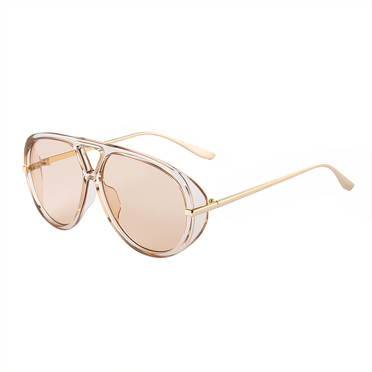 Gafas de sol de montura grande estilo punk retro de moda para mujer