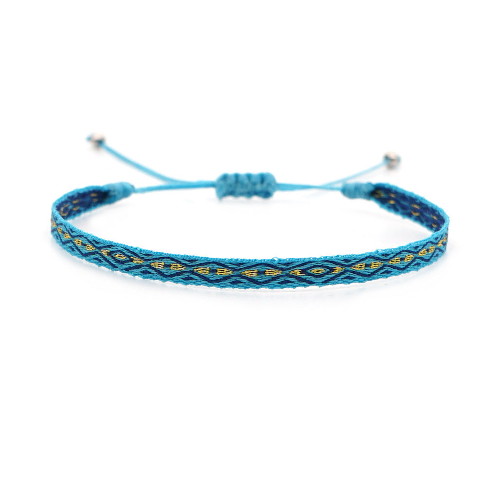 Bohemian Ethnic Ribbon Handwoven Bracelet