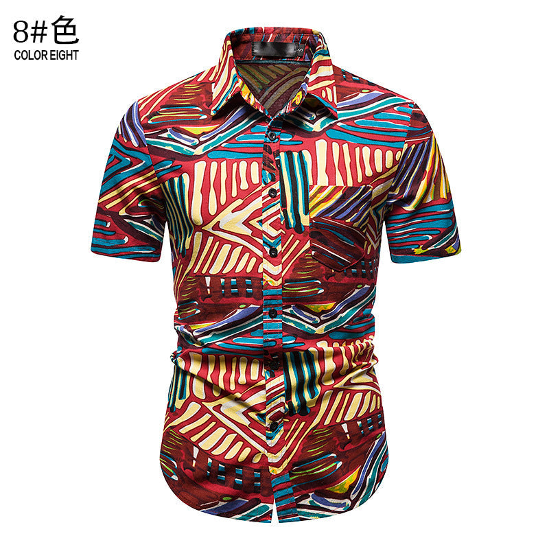 Chemise d'été décontractée pour homme, idéale pour les vacances à la plage