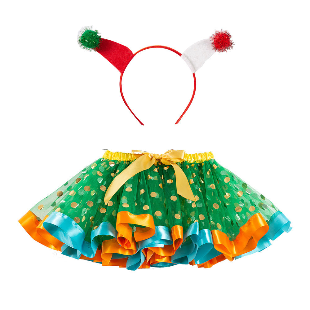 Falda tutú con alas doradas de Halloween para niñas pequeñas