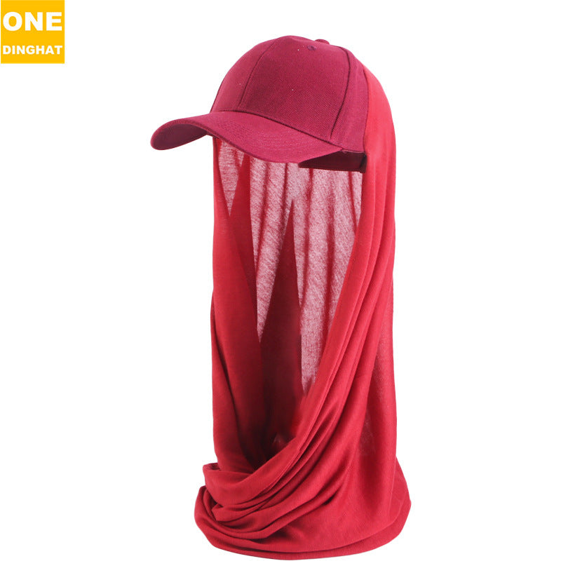 Casquette et écharpe pare-soleil une pièce tendance pour femme