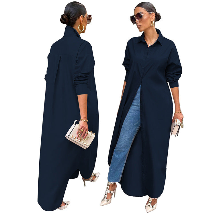 Bulk Trade Women's Fashion Casual Solid Color Coat
