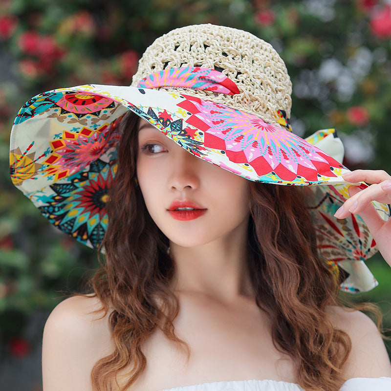 Summer Vacation Straw Woven Women Sun Hat