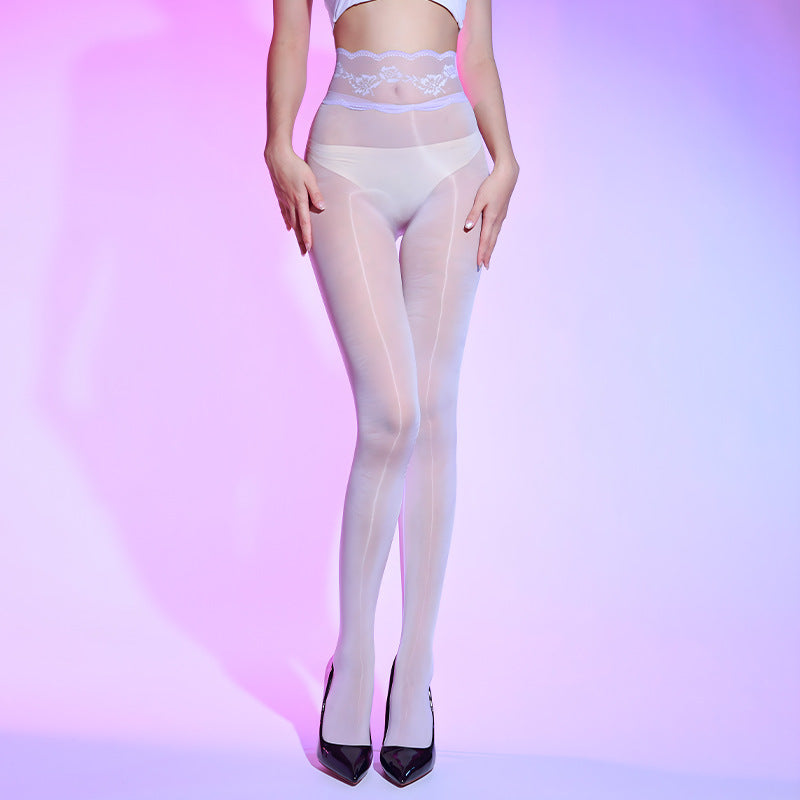 Sexy High Waist Ultra-Thin Silky Stockings