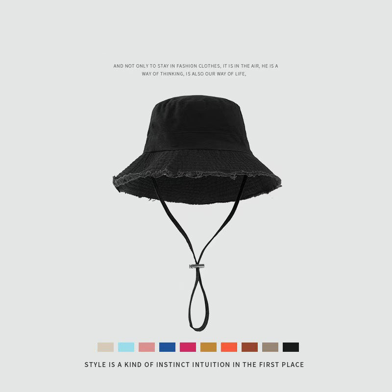 Sombrero de pescador plegable de color sólido informal para mujer