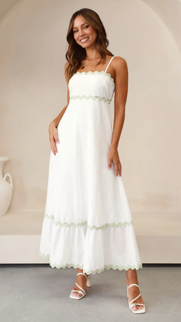 Women Casual Summer Vacation Floral Maxi Sun Dress