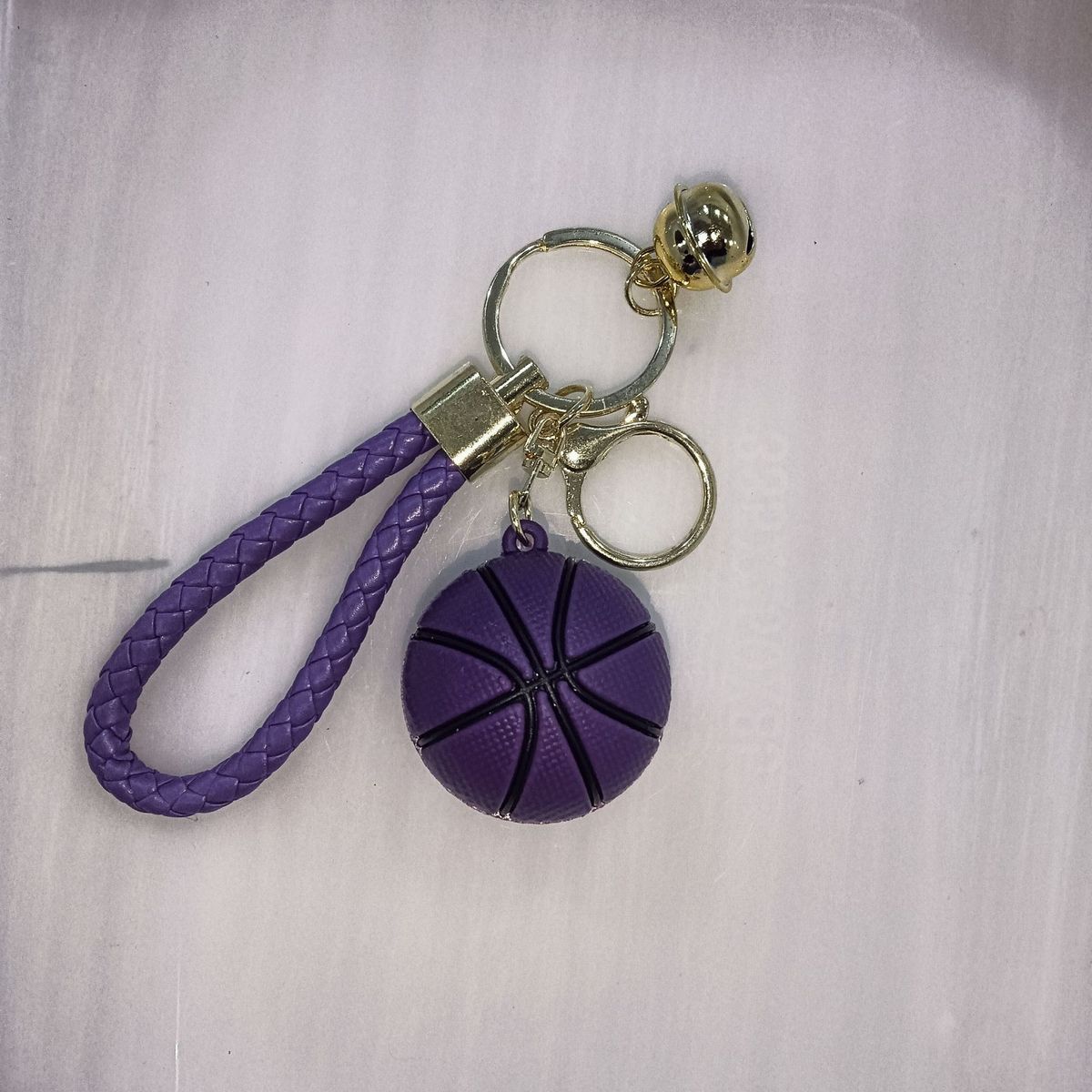 Creative Cartoon Basketball Silicone Keychain