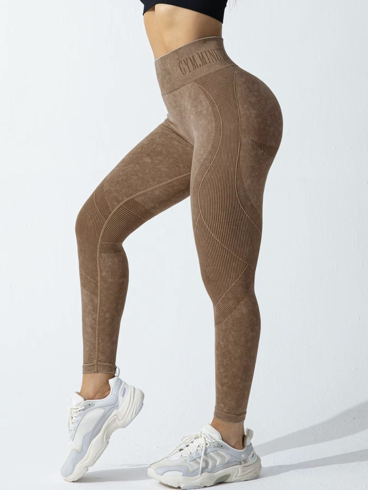 Leggings deportivos de cintura alta a la moda para mujer