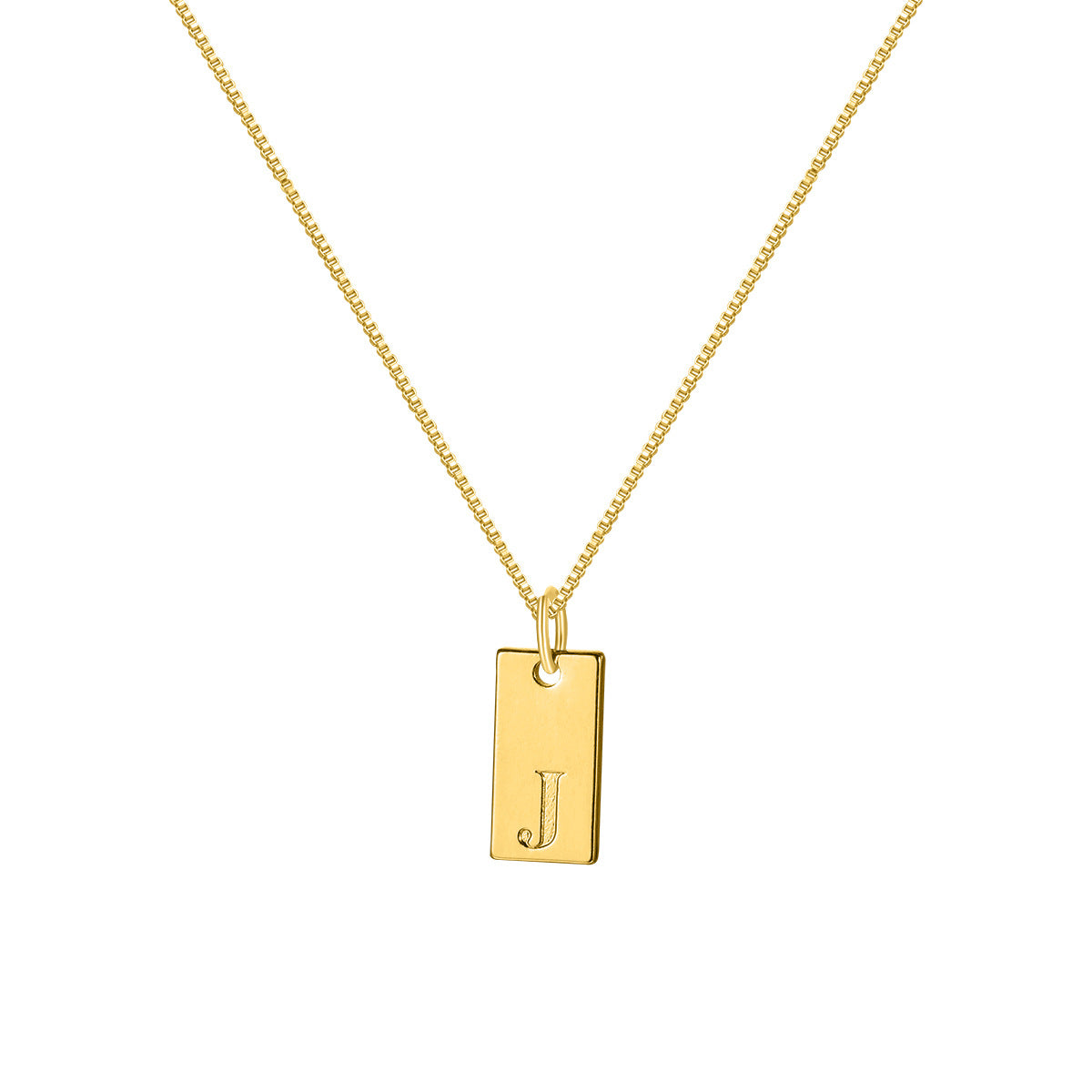 Collar con colgante de letra inglesa sencilla a la moda para mujer