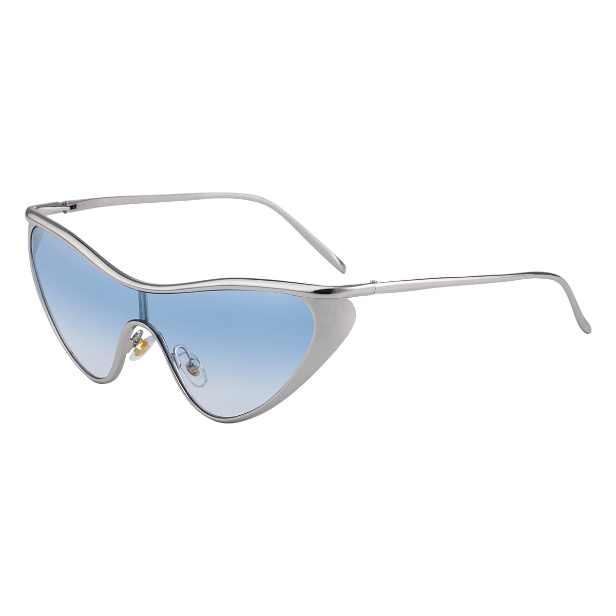 Gafas de sol todo en uno con forma de ojo de gato para mujer