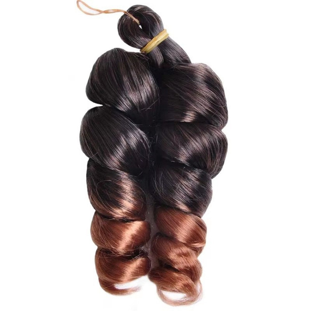 Extensión de rizos sueltos en espiral de cabello de ganchillo africano