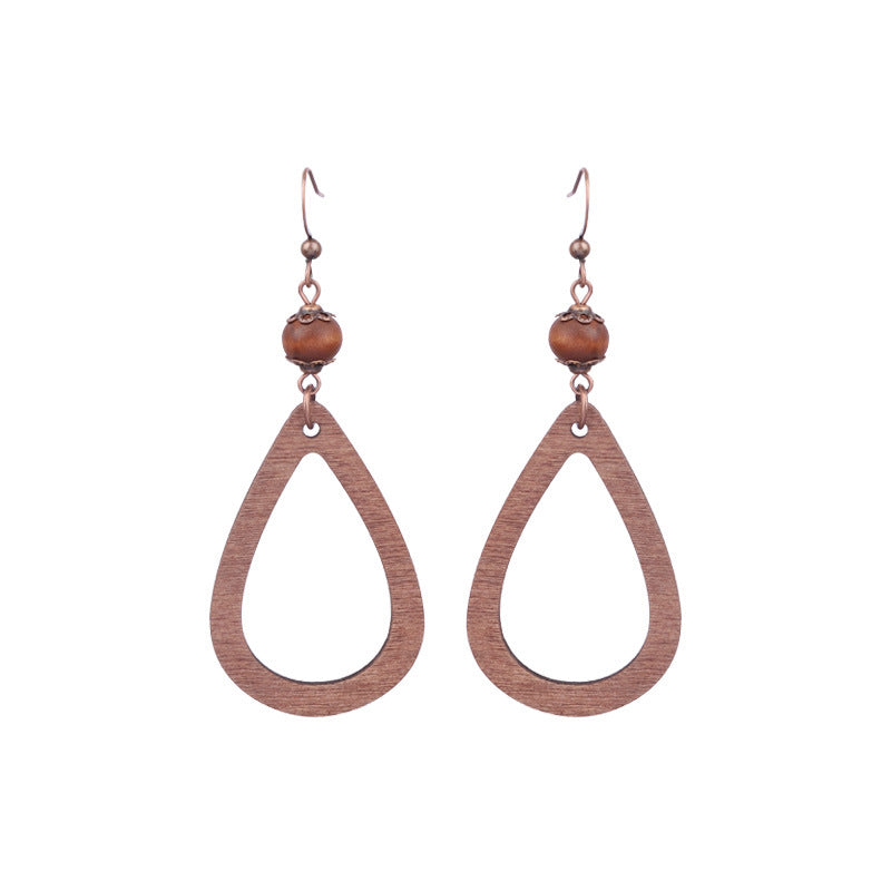 Boucles d'oreilles à pompons rétro de style ethnique bohème
