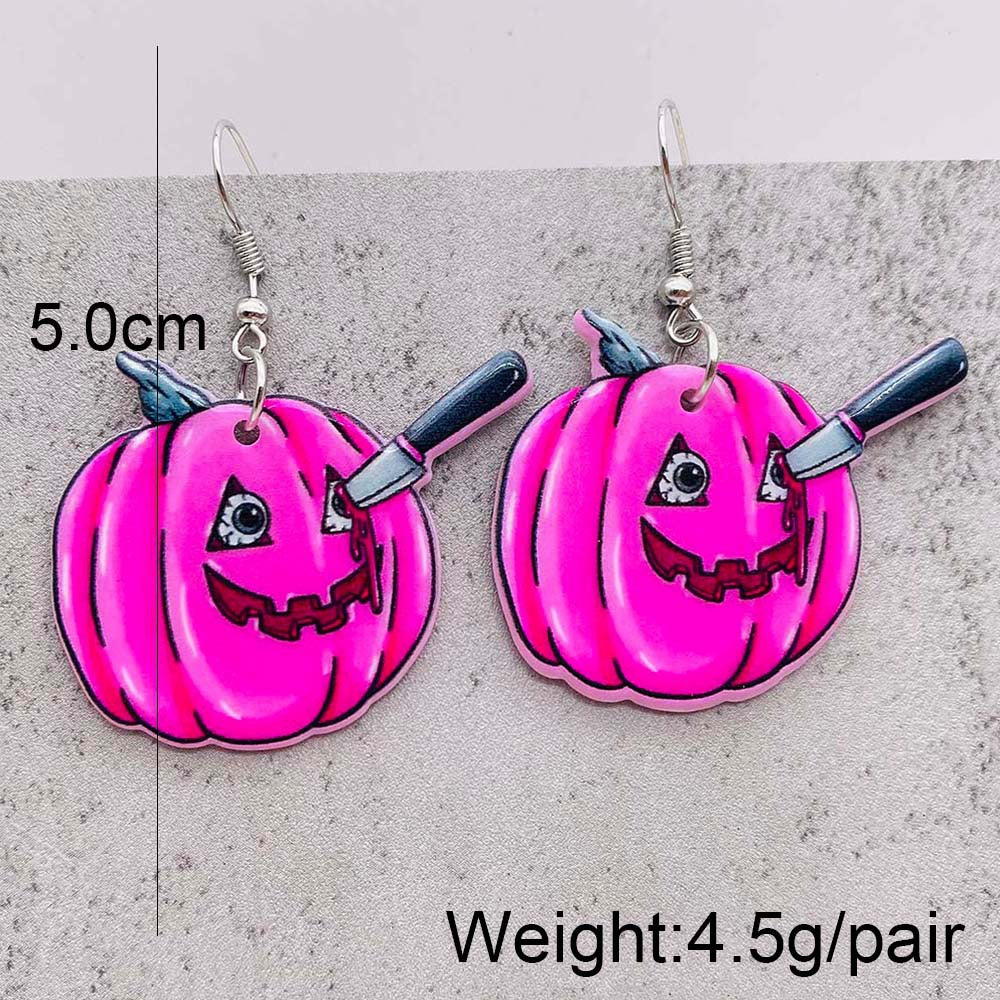 Halloween Women Horror Personality Mushroom Head Ghost Earrings