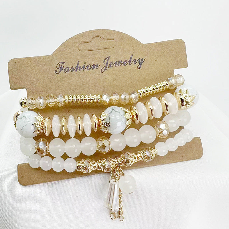 Boho Women Fashion Creative Crystal Beaded Bracelet
