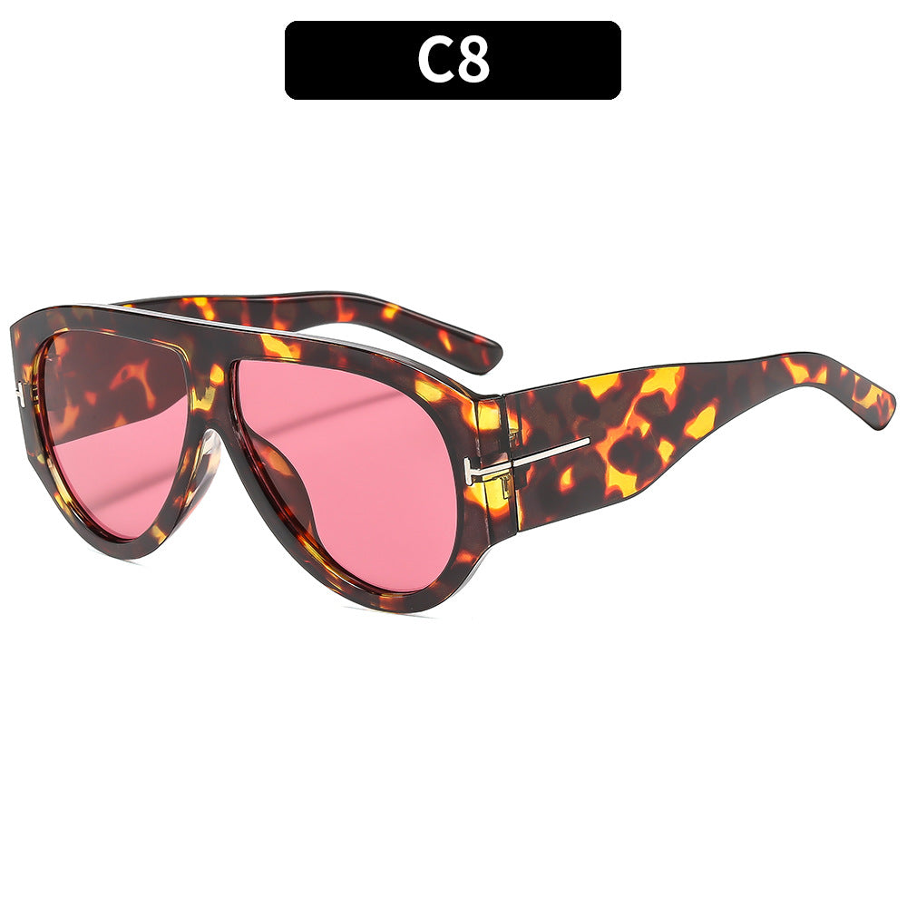 Fashion Large Frame Sunscreen Sunglasses