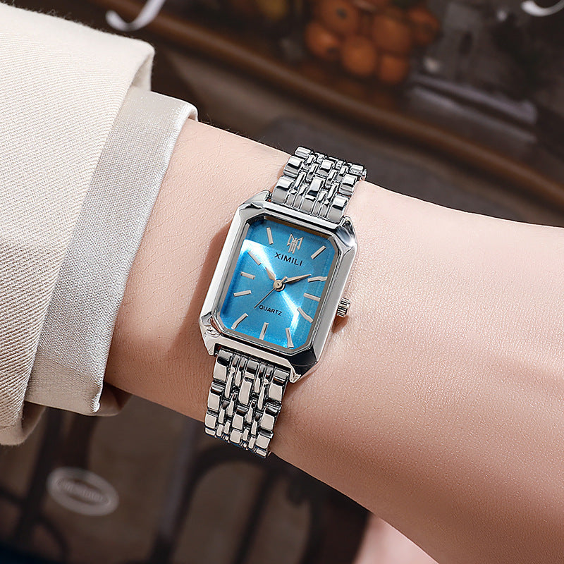 Women Fashion Casual Simple Square Quartz Watch